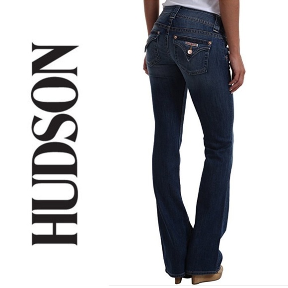 Hudson Jeans Denim - SALE Hudson Dark Wash Flap Pocket Jeans 0148